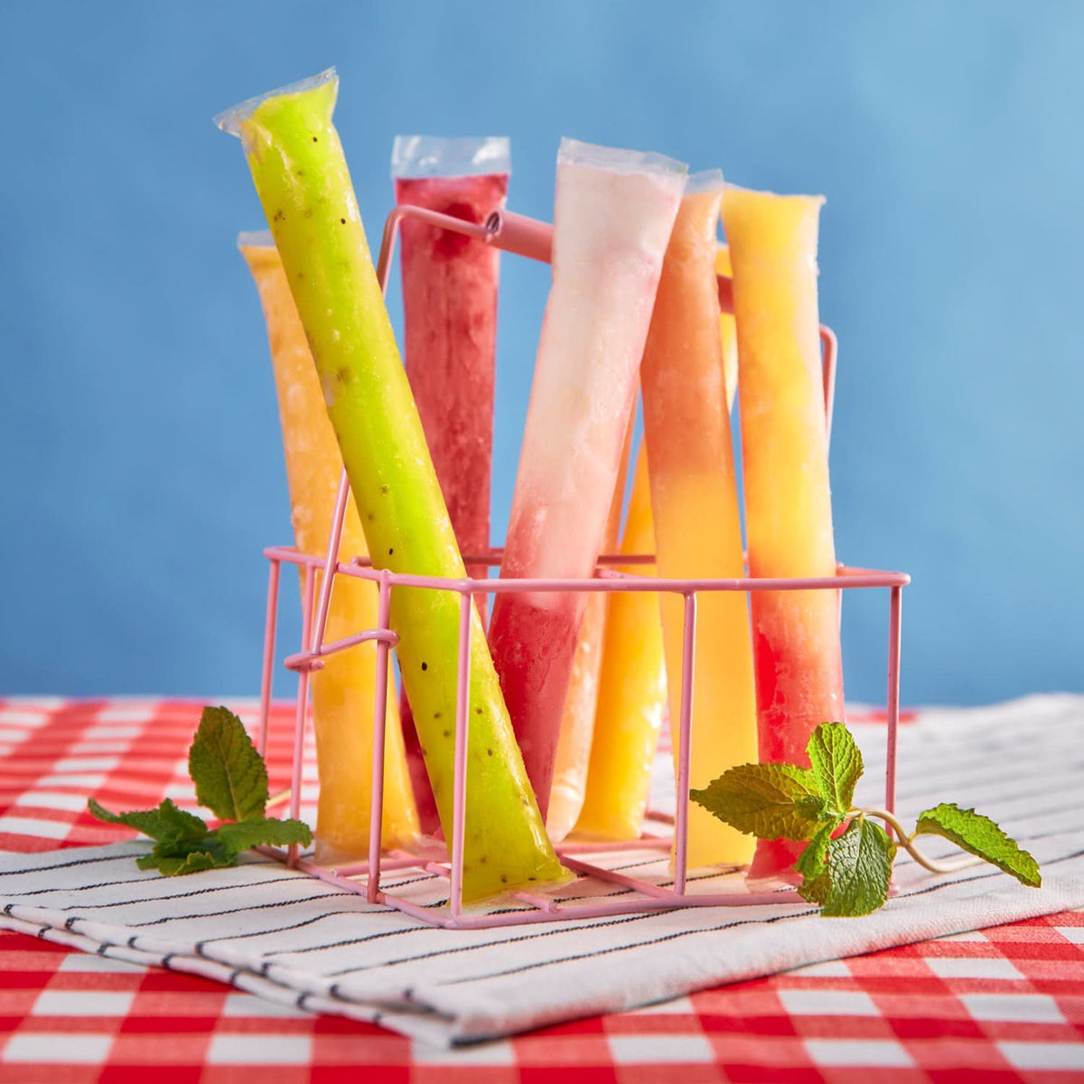 DIY Popsicle Maker Set – Manual Ice Cream Mold with 20 Bags (Reusable) HP DD