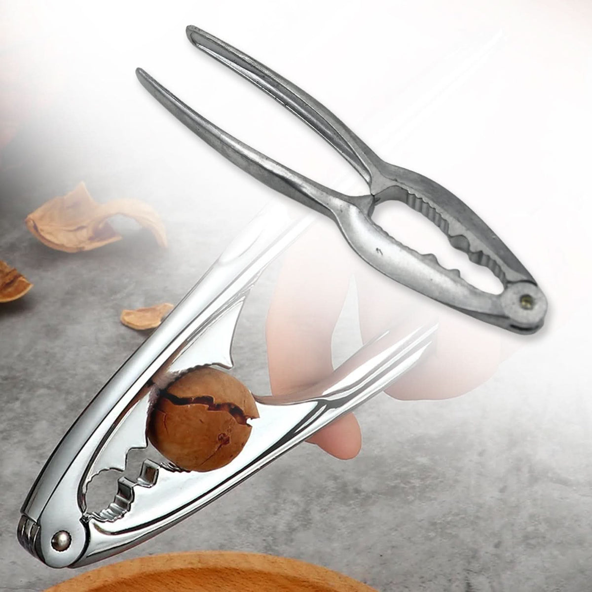 Luxury Die-Cast Walnut Cracker Stainless Alloy Nut Cutter HP DD