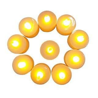 Battery Operated LED Candle Light Diwali Decoration(Pack of 24) - HalfPe