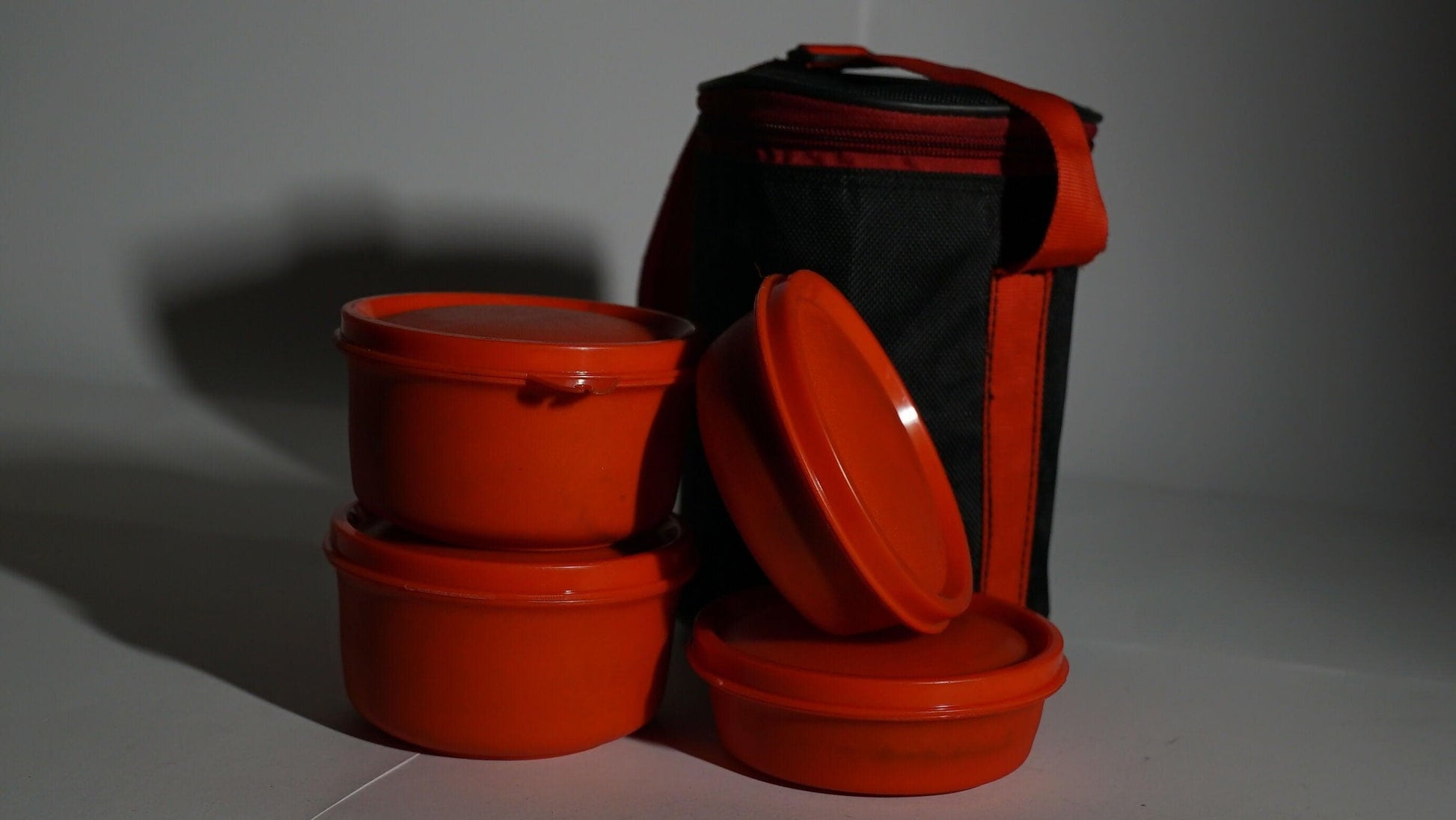 Nick 4 Lunch Box (600ml*2, 400ml,300ml With Bag) - HalfPe