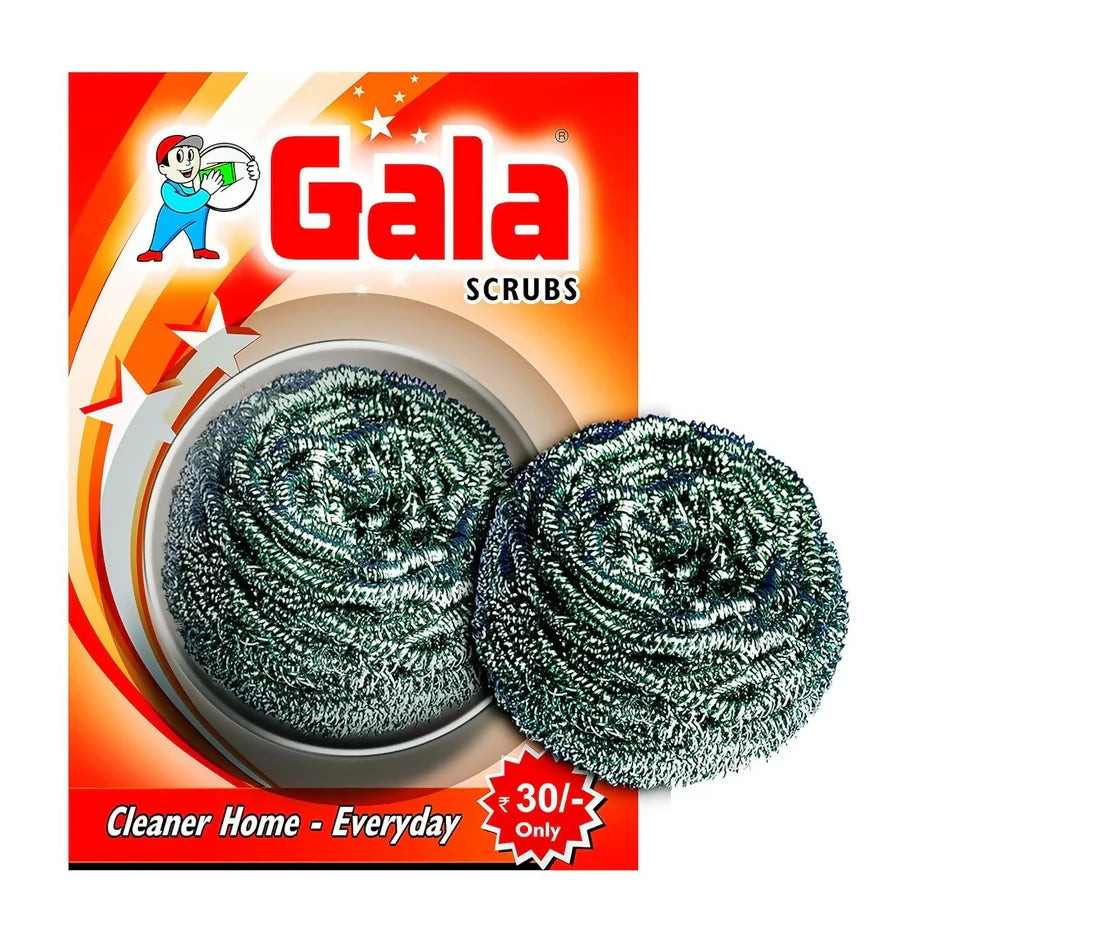 Gala Steel Scrubber Combo Set (Pack of 4)