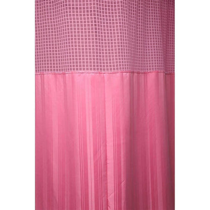 Hospital Partition Curtains, Clinic Curtains Size 4 FT W x 7 ft H, Channel Curtains with Net Fabric, 100% polyester 8 Rustfree Metal Eyelets 8 Plastic Hook, Pink, (4x7 FT) - HalfPe