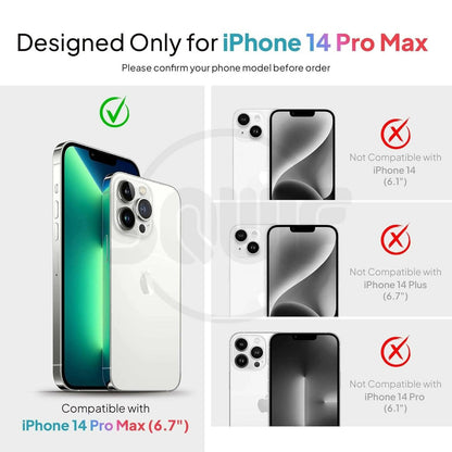 SQUIF Thermoplastic Polyurethane Crystal Clear Hard Back Case for iPhone 14 Pro Max Cover | Electroplated Frame Bumper Ultra Slim (Not Yellowing) (Silver) - HalfPe