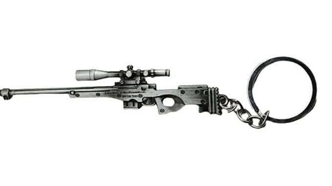 Metallic PUBG Gun Keyring - HalfPe