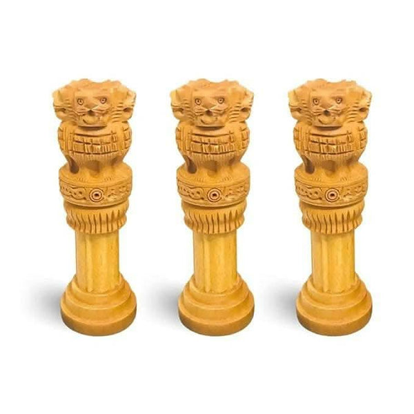 santarms Wooden Ashoka Pillar - HalfPe