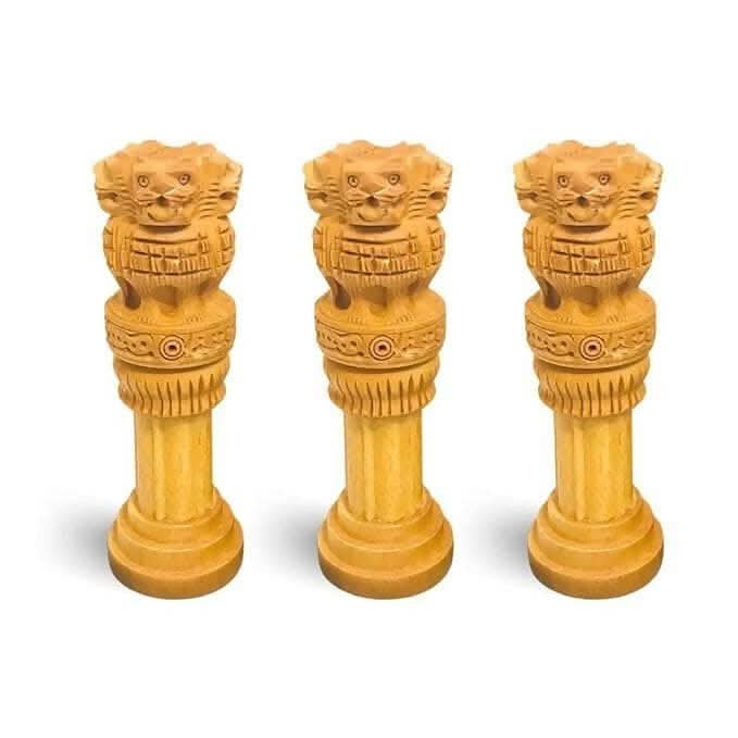 santarms Wooden Ashoka Pillar - HalfPe