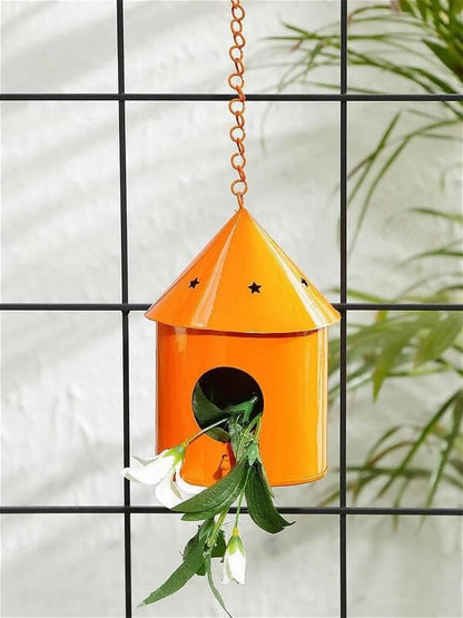 Round Hut Bird House Orange - HalfPe