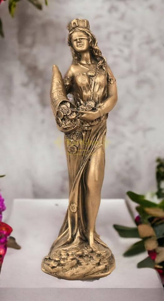 KariGhar Fortuna/Goddess of Fortune/Goddess of Abundance Idol Perfect for Home - HalfPe