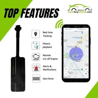 SAVE ANY VEHICLE SAV-1 GPS Device (Black) - HalfPe