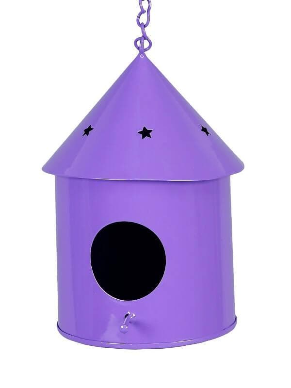 Round Hut Bird House Purple - HalfPe