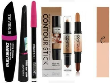 Bingeable 3in1 Beauty Eyeliner, Mascara, Eyebrow Pencil & Contour Stick Concealer (Pack of 2) - HalfPe