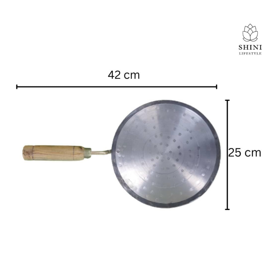 SHINI LIFESTYLE Iron kadhai, Loha Kadhai deep Bottom, with Loha Tawa (28cm,25cm) - HalfPe