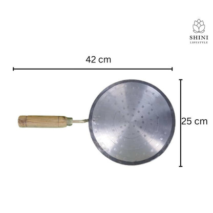 SHINI LIFESTYLE Iron kadhai, Loha Kadhai deep Bottom, with Loha Tawa (28cm,25cm) - HalfPe