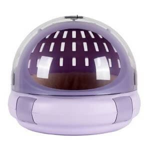 PetGains PGKB 2-in-1 Capsule Pet Carrier & Bed (Purple) - HalfPe