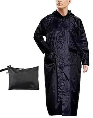 Roli - Waterproof Long Rain Coat with Hood Water Resistant Long Raincoat/Rainwear/Rain Jacket for Men and Women Pack of 1 Multicolour - HalfPe