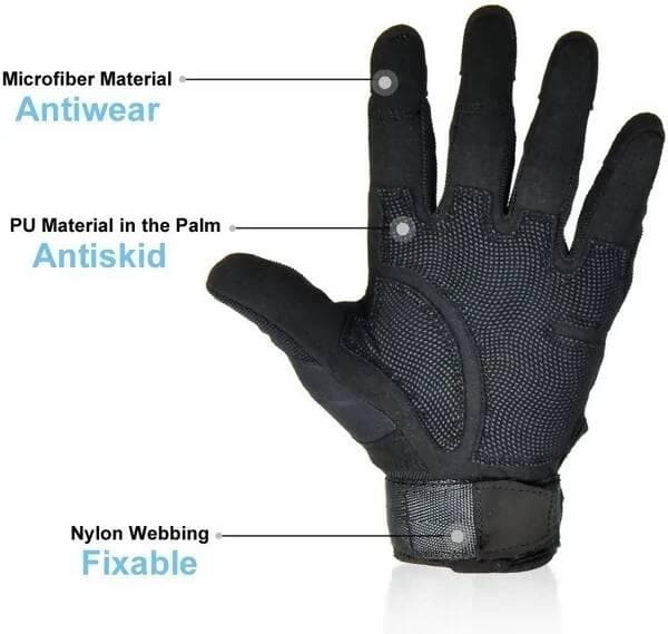 Wear-resistant Tactical Gloves Riding Gloves (Black) - HalfPe