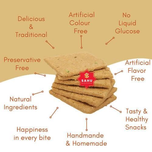 SAHU GAJAK BHANDAR Gud Gajak Biscuits (700g) - HalfPe