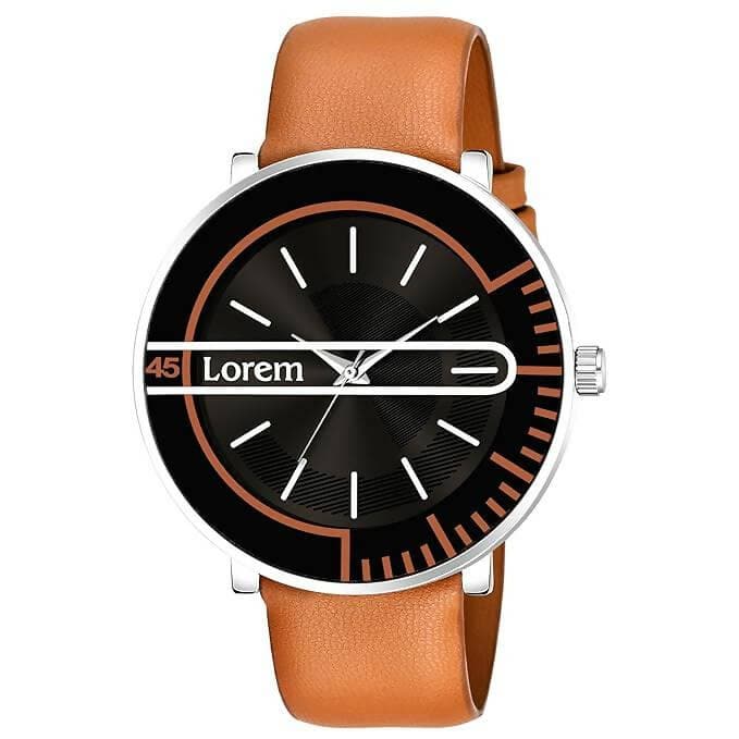 LOREM Multicolor Designer Case Analog Watch For Men LR71 - HalfPe