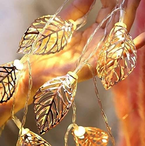 Tree Leaf Shape Decorative LED Fairy String Starry Lights (14 lights) - HalfPe