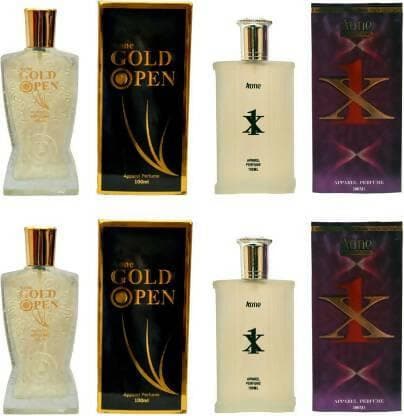 Aone Gold Open and X1 Perfume For Men 100ML Each (Pack of 4) - HalfPe