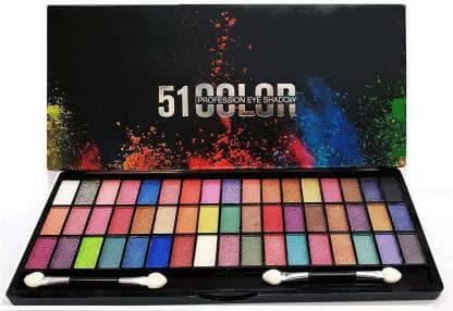 Bingeable Latest luxury high quality pigment earth 51 colors crazy girl eye make-up cosmetic christmas best eyeshadow palette - HalfPe