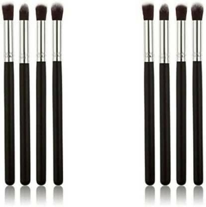 Bingeable 4 Pieces Professional Makeup Brushes Set Soft Synthetic Multi Purpose Makeup Brushes Set (PACK OF 2) (Black\Multi Color) (Pack of 4) - HalfPe