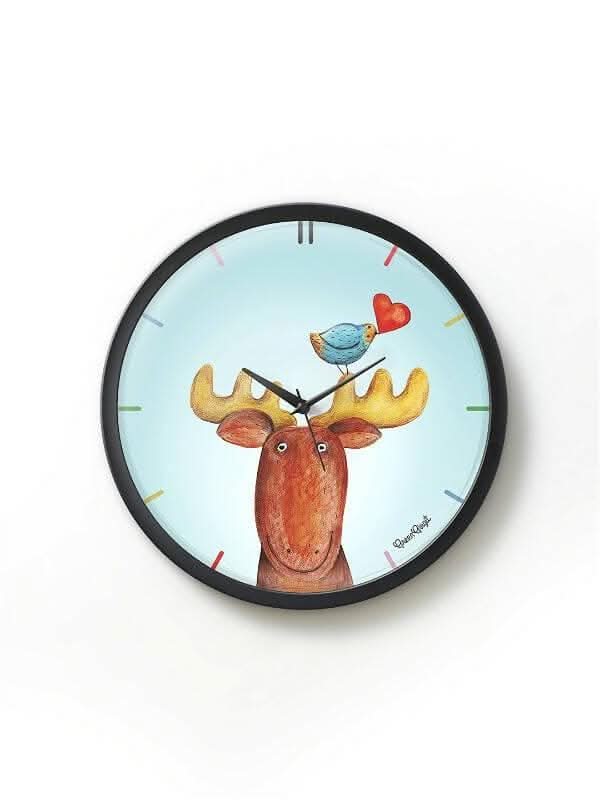 Reindeer Analog Wall Clock - HalfPe