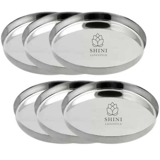 SHINI LIFESTYLE Stainless Steel Lunch Plate (set of 4) - HalfPe