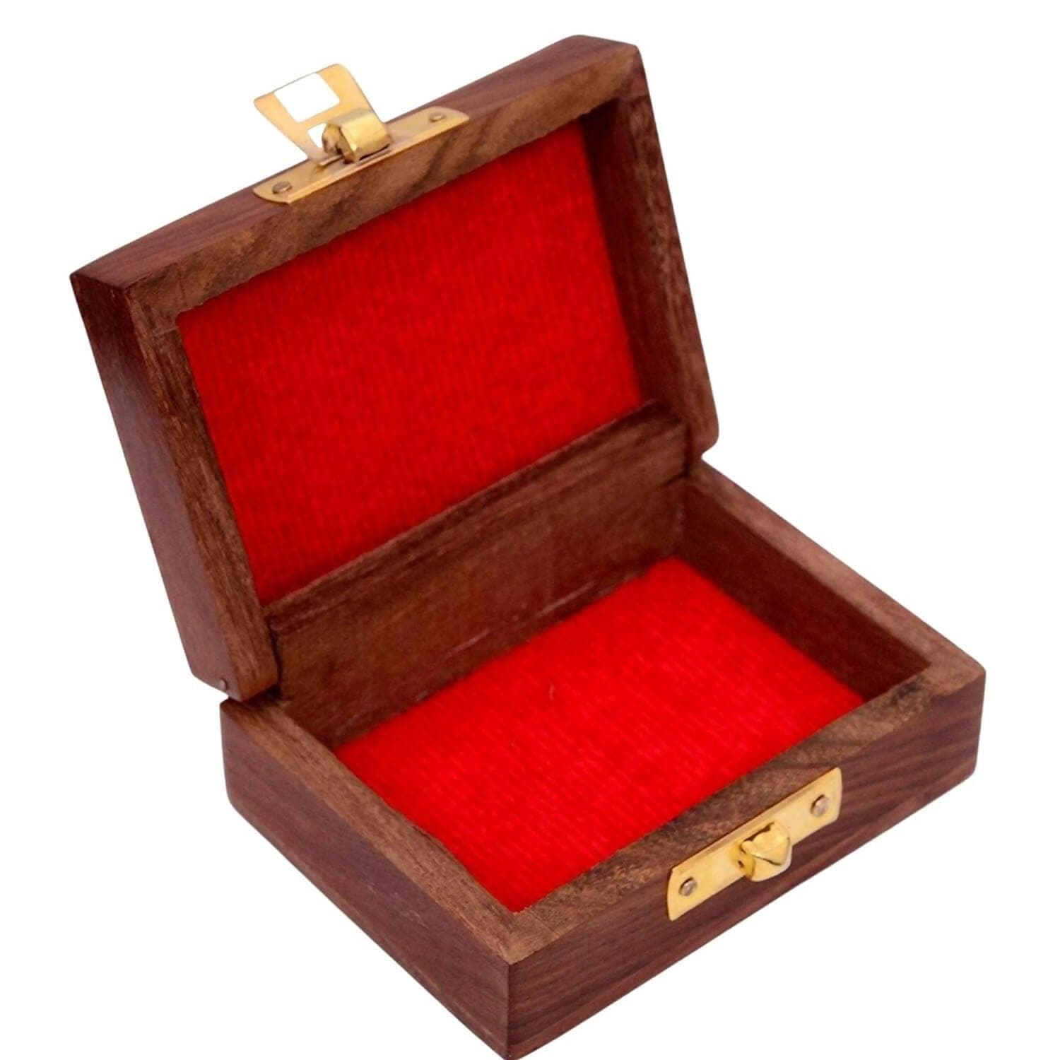 Santarms Wooden Small Storage Box for Jewellery - HalfPe