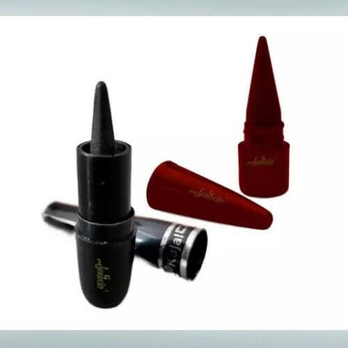 SENECIO 2Pc Vitamin. E Mini Maroon Sindur With Black Kajal Eyeliner Stick Combo Bridal Sindoor (2 Sets, 4 pcs) - HalfPe