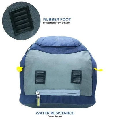 Large 45 L Laptop Backpack Nylon Travel Water Resistant Slim Durable Computer Book Bag Tracking (Navy Blue) - HalfPe