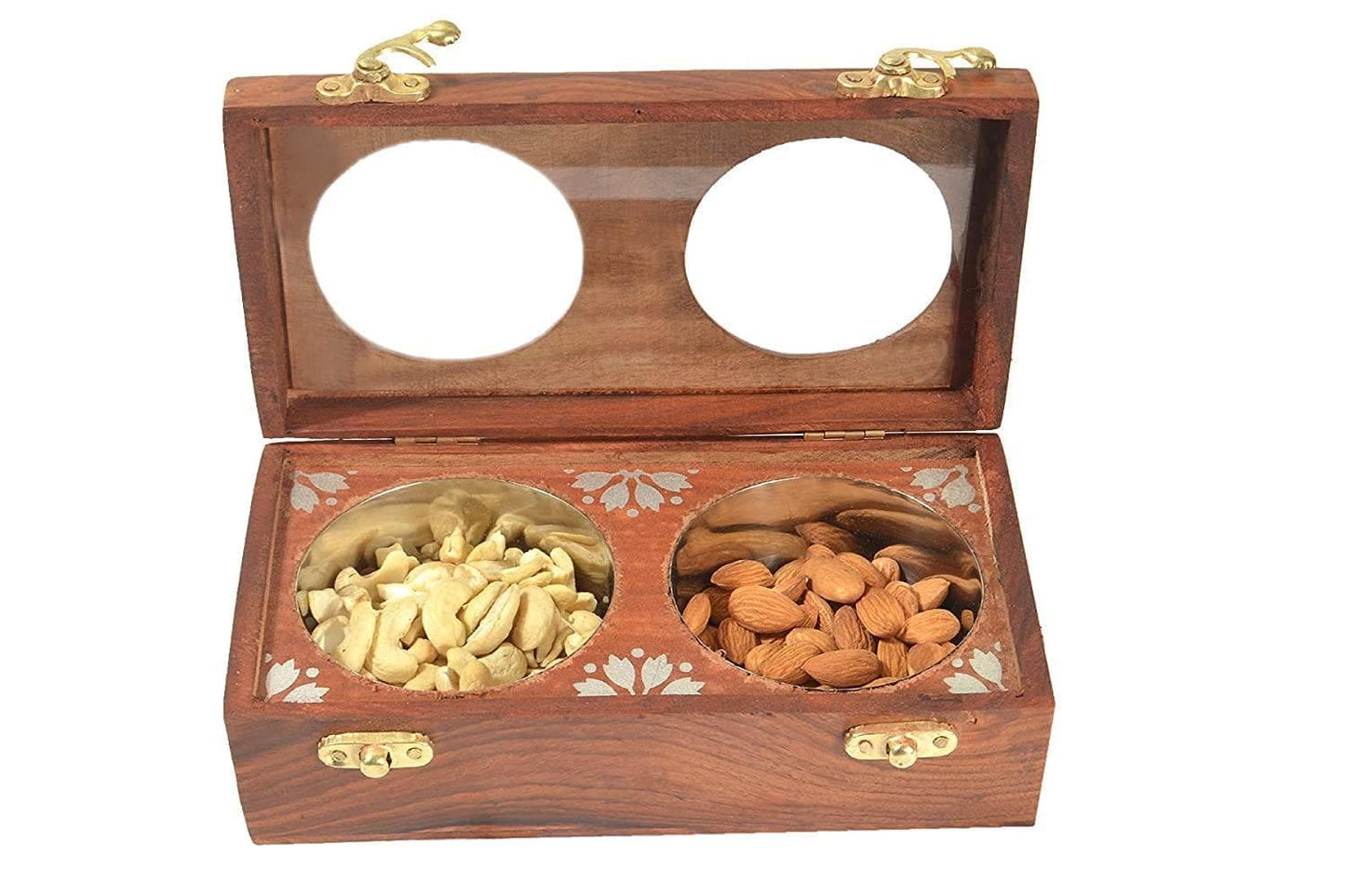 2 Pot ss dry fruit box - halfpeapp