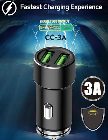 22.5W USB car charger PD QC3.0 dual ports fast charge car adapter (CC3A) | JNUOBI - HalfPe