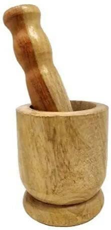 Wooden Handicrafts Mortar and Pestle Set - HalfPe