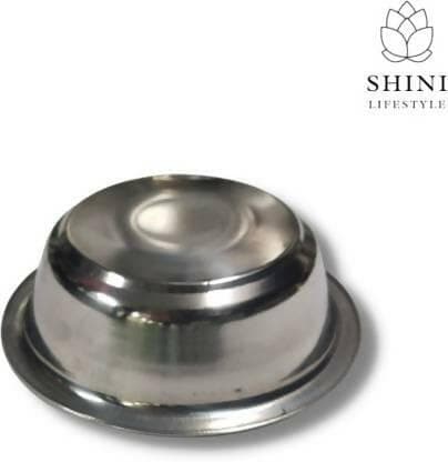 SHINI LIFESTYLE Stainless Steel Vegetable Bowl Stainless steel , Easy to clean 14 cm katori (Pack of 10, Silver) - HalfPe