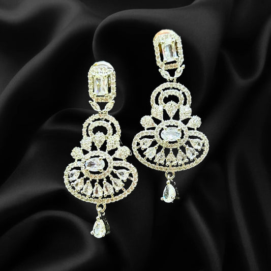 Everyday Elegance Gold Plated AD Earrings Set For Women - HalfPe