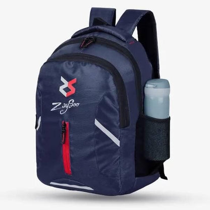 ZaySoo Laptop Backpack With Multiple Pockets Padded Shoulder Straps And Premium Fabric (Navy Blue) - HalfPe