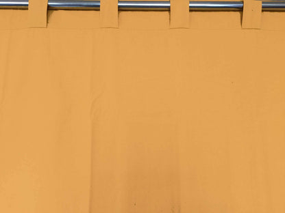 Lushomes curtains 7 feet long set of 2, Cotton Curtains, Door Curtains, Cotton Yellow Rod Pocket Curtain and Drapes for Door Size: 137X213 cm,Pack of: 2 (54x84 Inches, Set of 2) - HalfPe