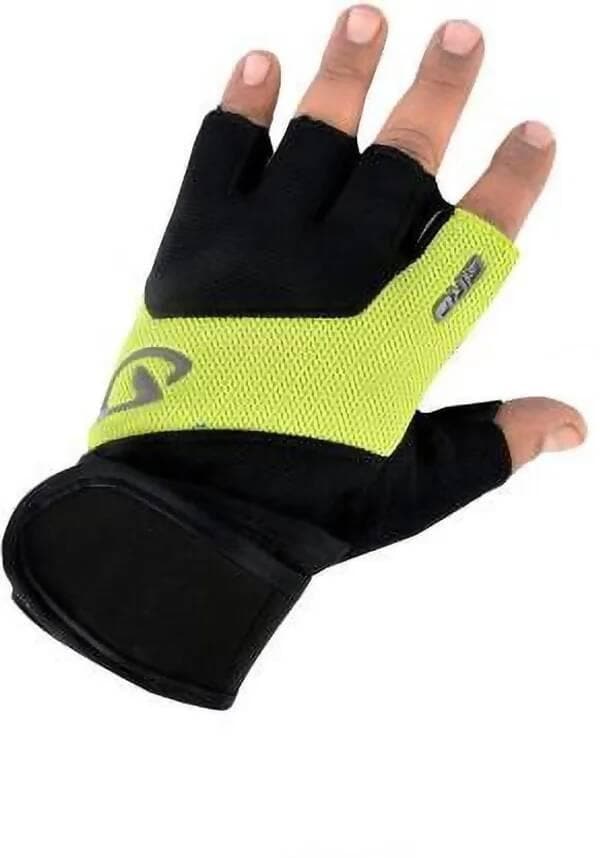 Weight Lifting Wrist Support Gym & Fitness Gloves Gym & Fitness Gloves (Green)  - HalfPe