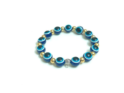 Pinapes Dark Blue Stylish Evil Eye Bracelet (pack of 2) - HalfPe