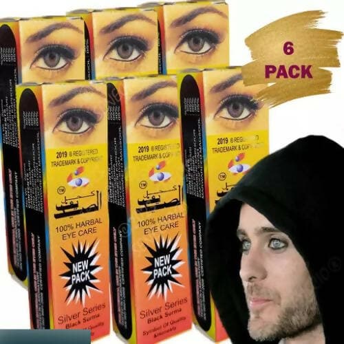 SENECIO Herbal Black Eye Care Surma Organic Natural Kohl Eyeliner Kajal (pack of 2) - HalfPe