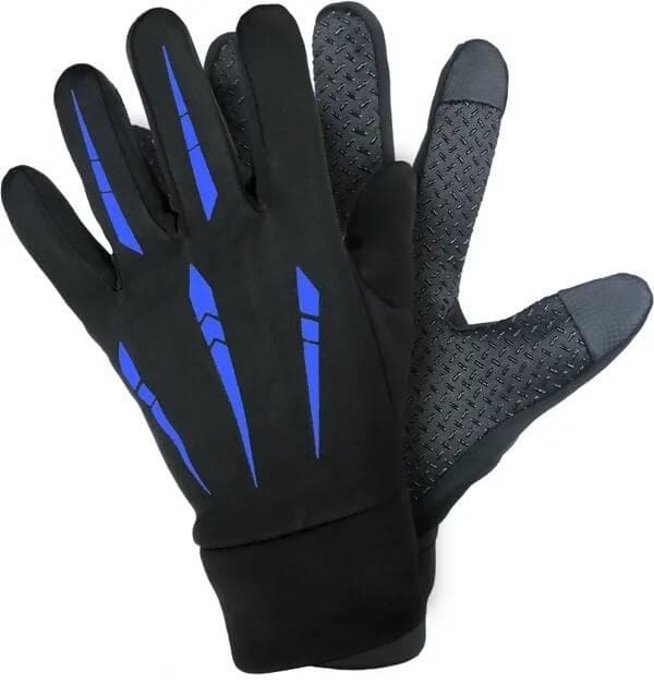 Waterproof Winter Outdoor Gloves Athletic Touch Screen Gloves Riding Gloves BLUE Riding Gloves (Blue) - HalfPe