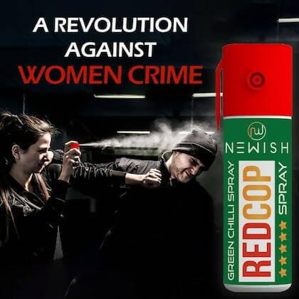 Newish Metal Powerful Pepper Spray Self Defence for Women Shots 50 (Brown, 2) - HalfPe