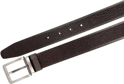 Men Evening, Party, Formal, Casual Black Genuine Leather Reversible Belt (Size: 40) - HalfPe