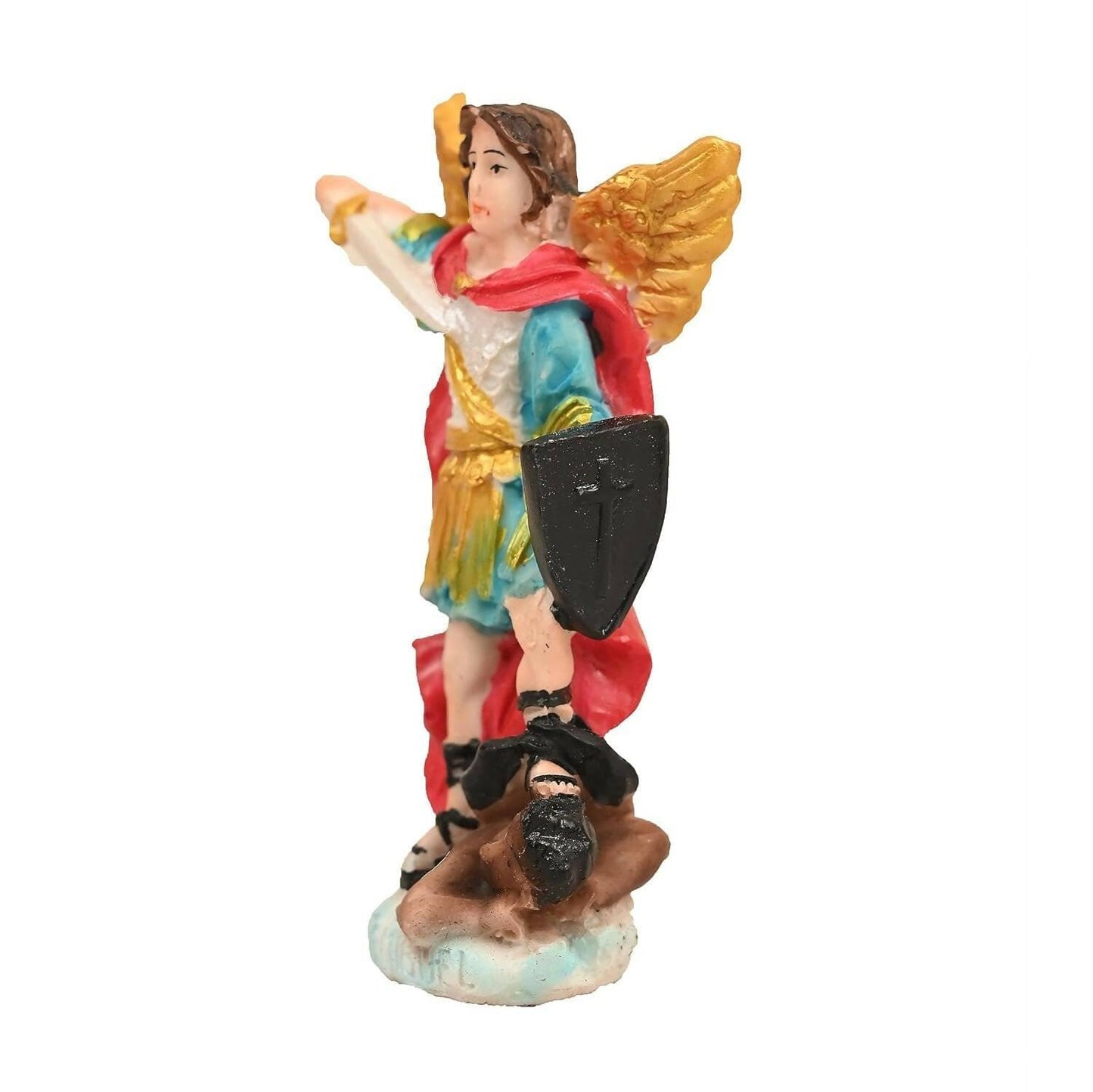 KariGhar Resin St Michael Statue The Archangel Idol (Pack of 3) - HalfPe