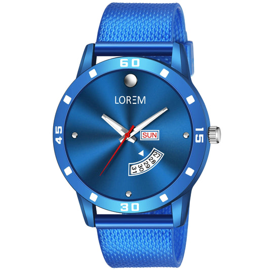 LOREM Multicolor Designer Case Analog Watch For Men LR74 - HalfPe