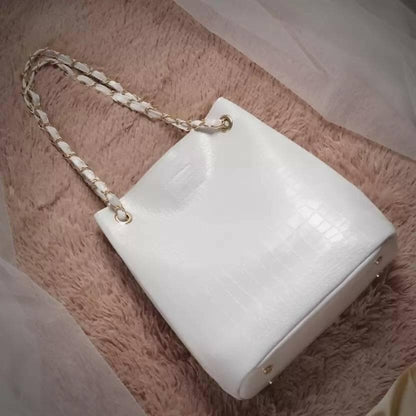 Women White Messenger Bag - HalfPe