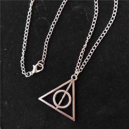 Pinapes Harry Potter Necklace for Girls Famous Harry Potter Deathly Hallows Pendants for Girls - HalfPe