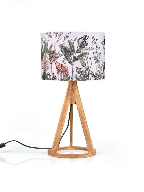 Jungle Trio Wooden Lamp - HalfPe