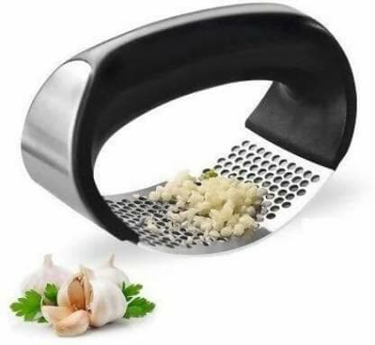 Stainless Steel Garlic Crusher (Rocker) - HalfPe